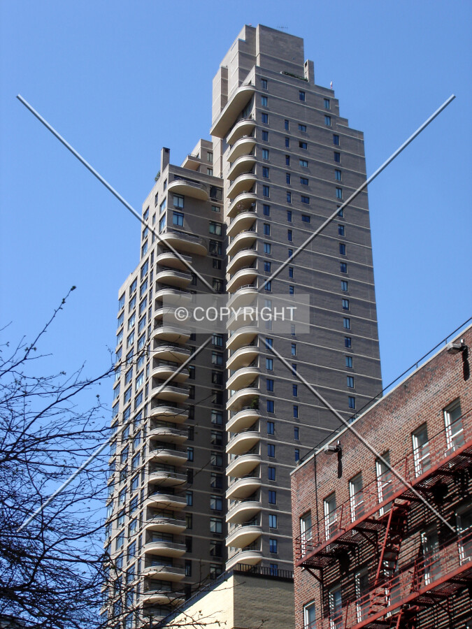 Looking up from the southeast