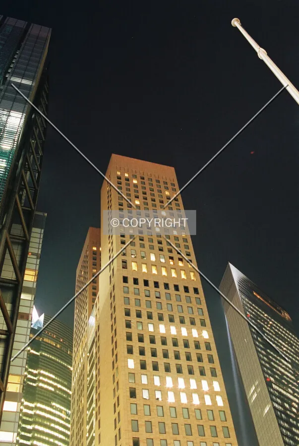 Shiodome evening exposure