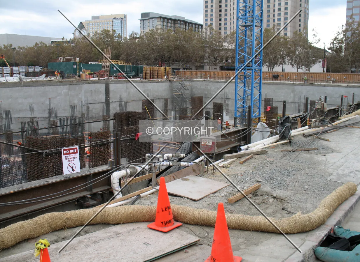 View of the site toward the southwest