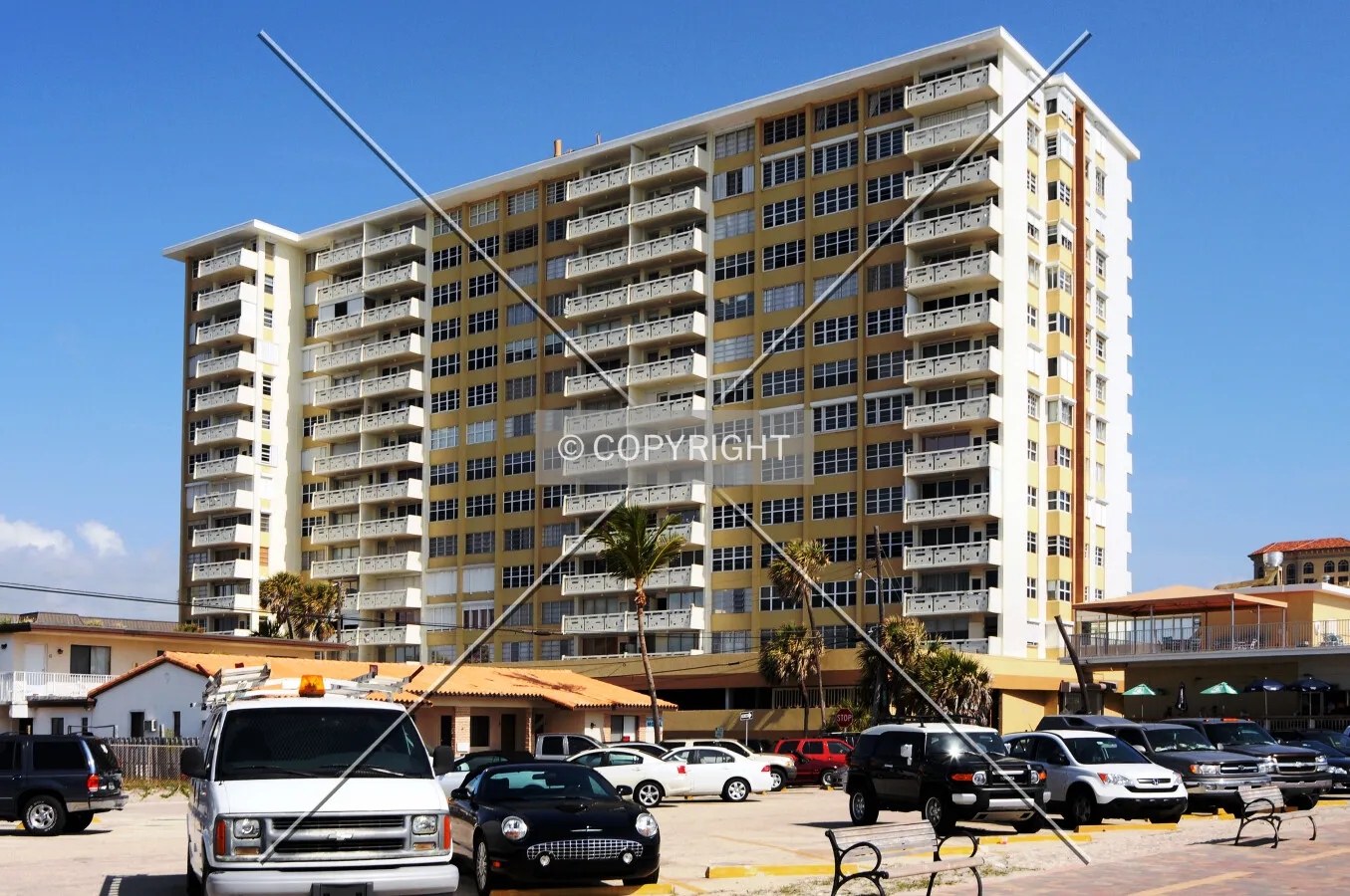 View from the southeast along the boardwalk