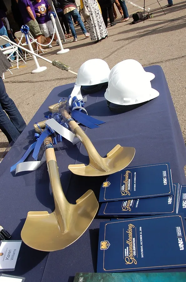 Shovels and hardhats
