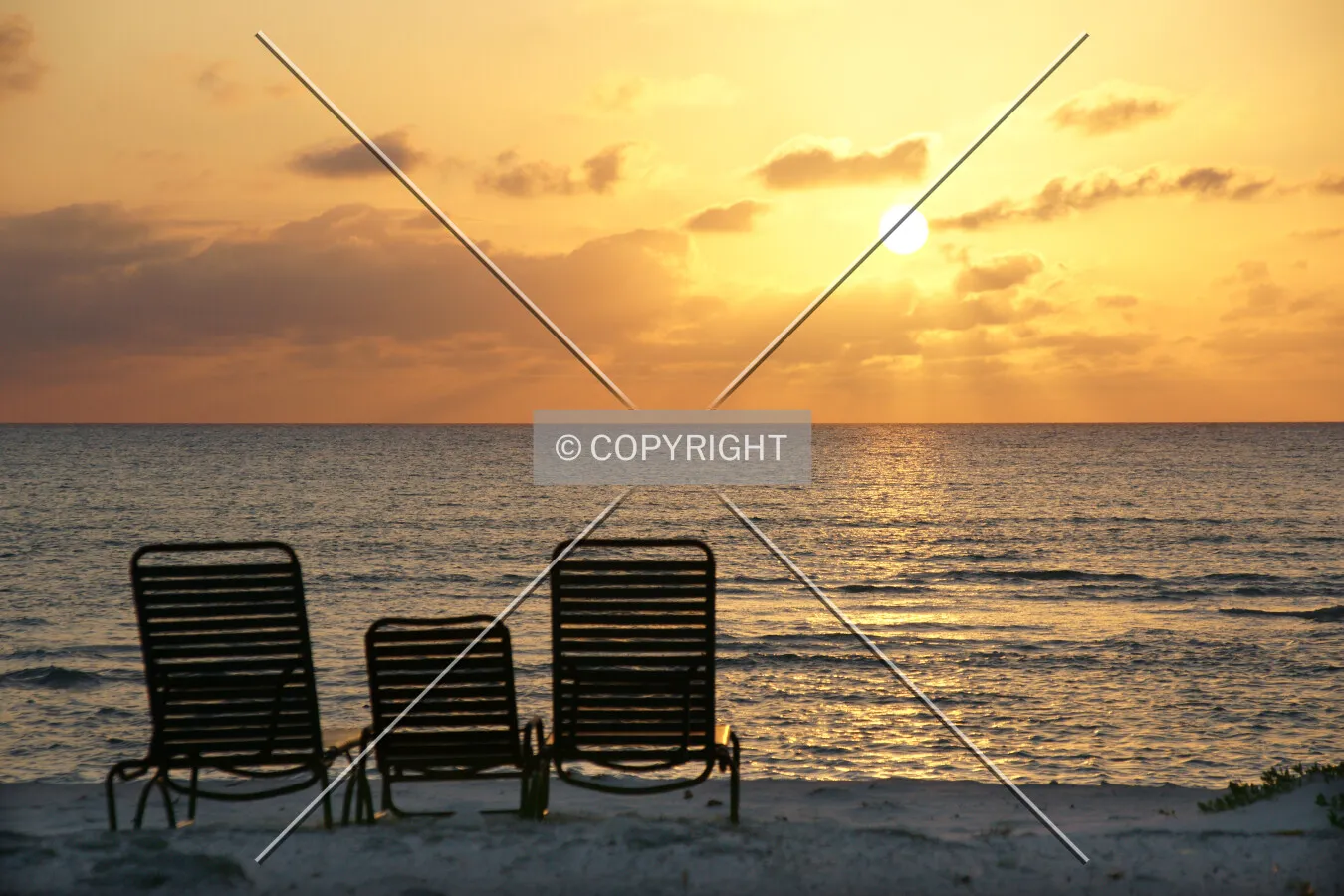 Beautiful sunset on the sea
