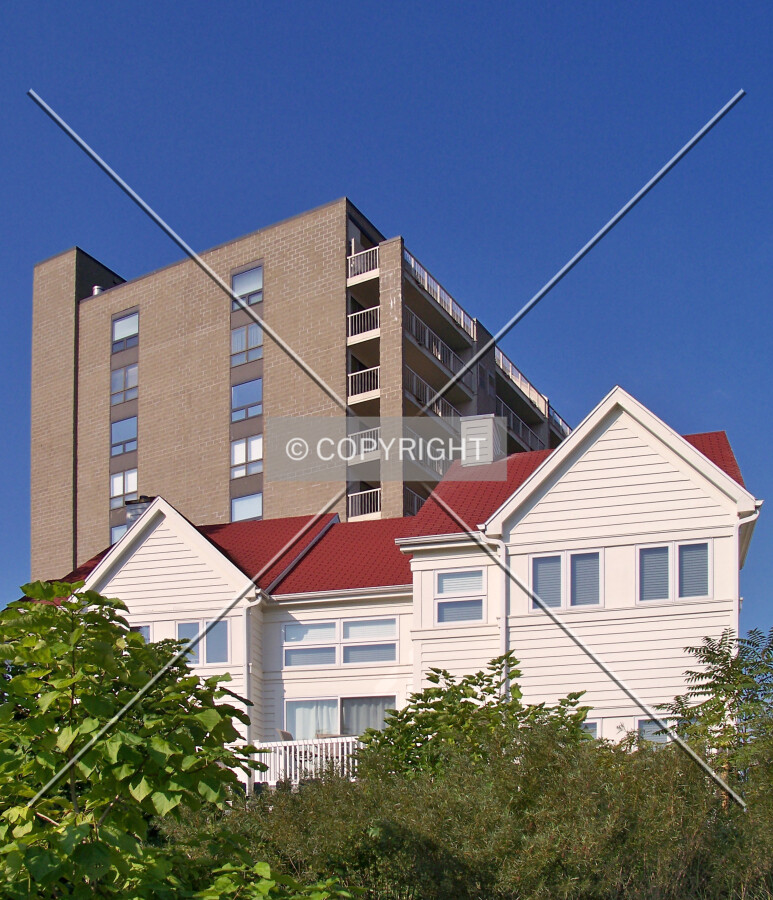Top floors from the northeast