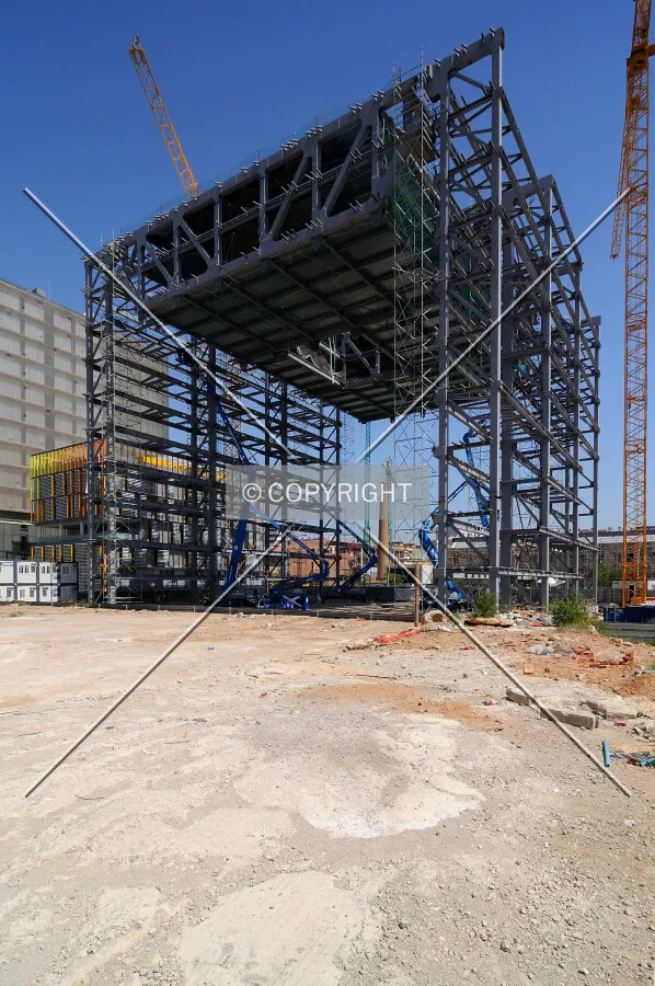 Steel structure topped out