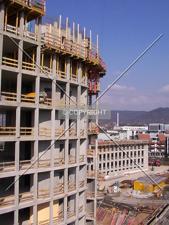 Upper floors, looking northeast