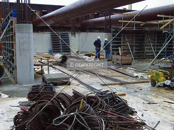 Construction of the underground car park