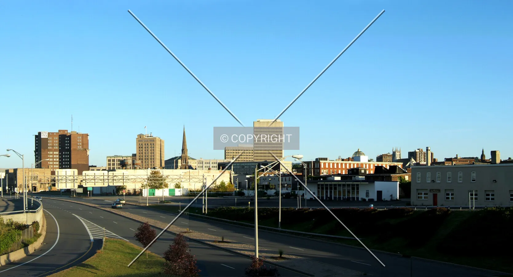 Downtown from the northwest