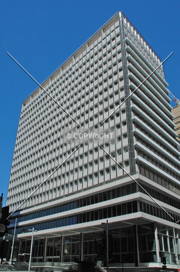 Looking up the northwest corner