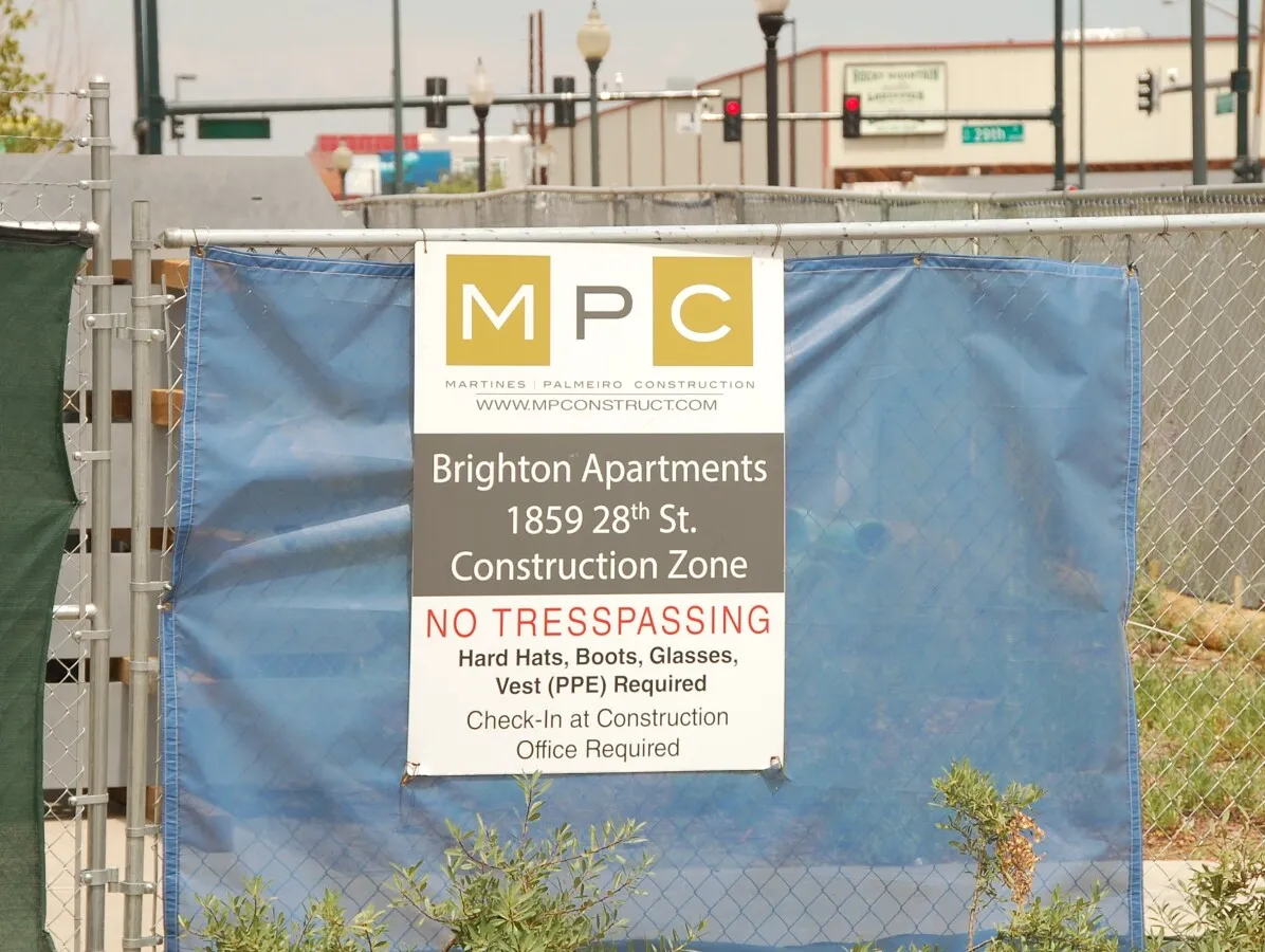Construction signage