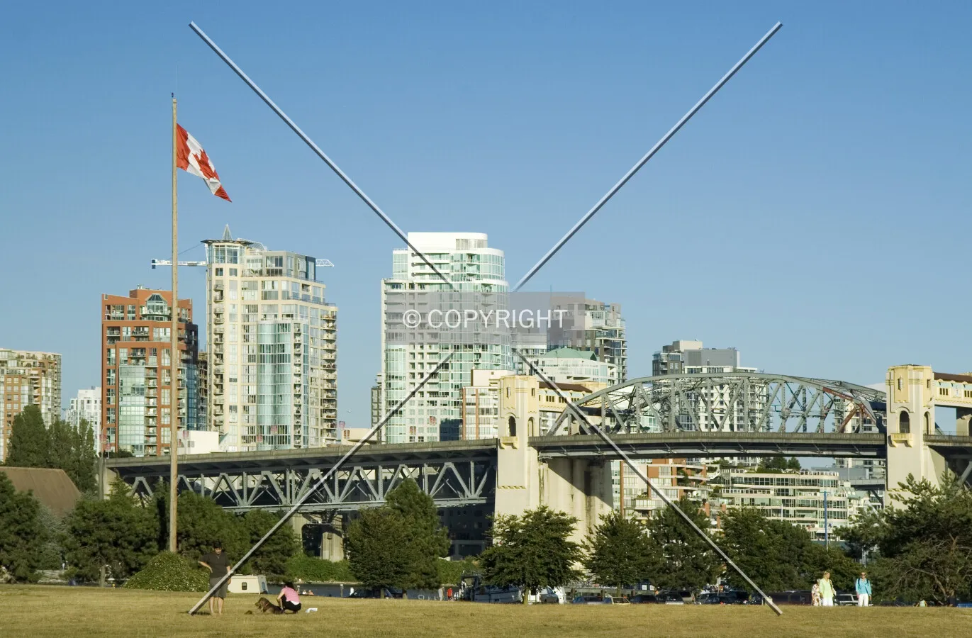 Skyline with Burrard Bridge