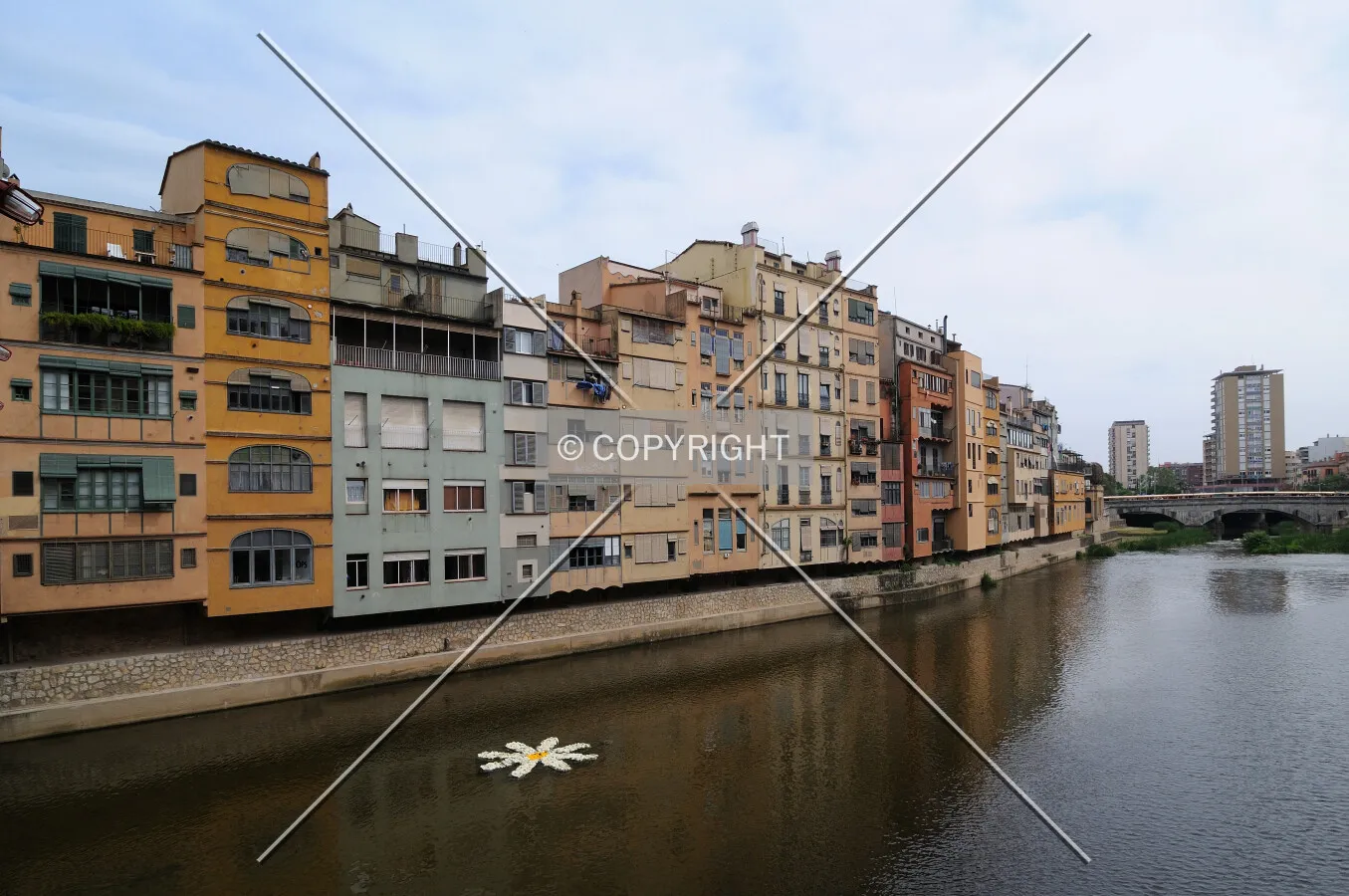 River passing throght Girona