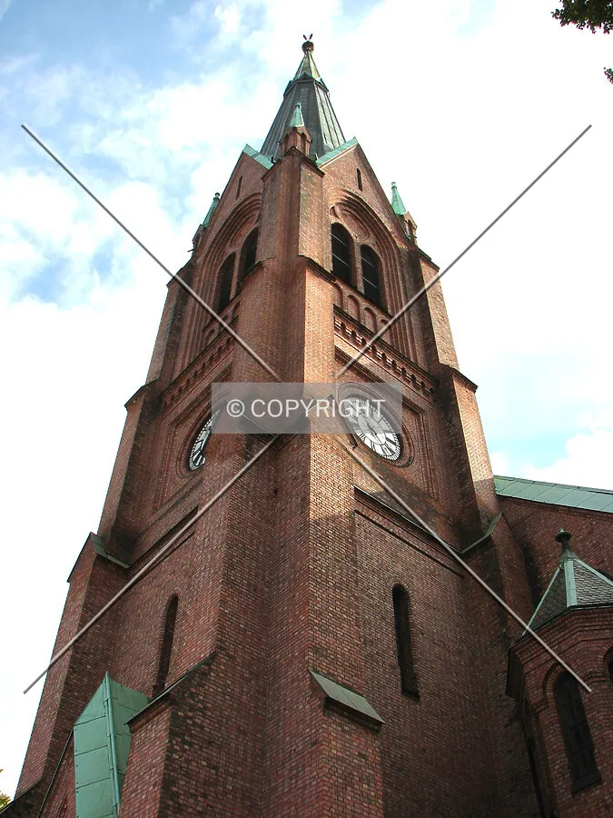 Looking up the tower
