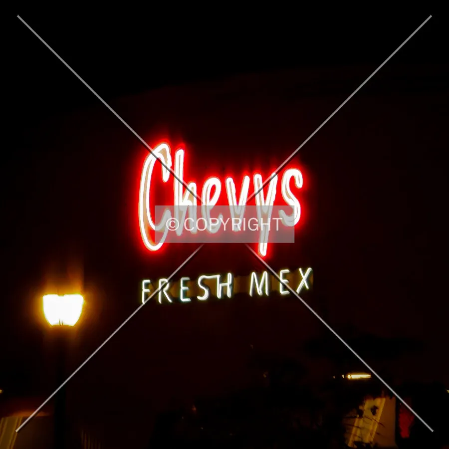 Signage at night; December 3, 2024