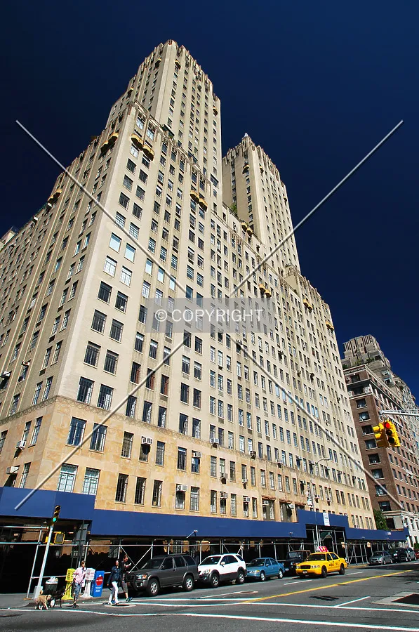 Looking up from Central Park West