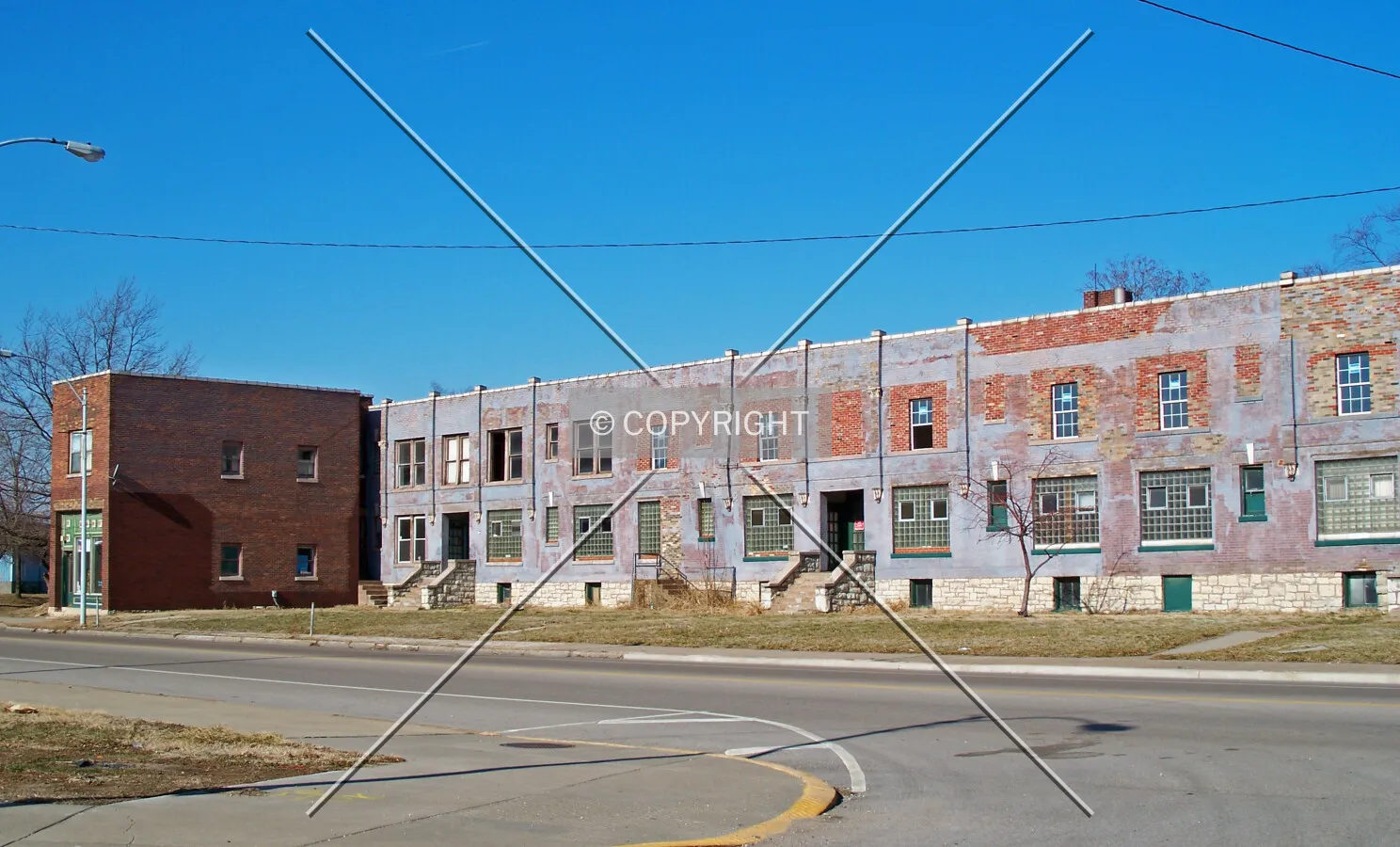 View from the southeast