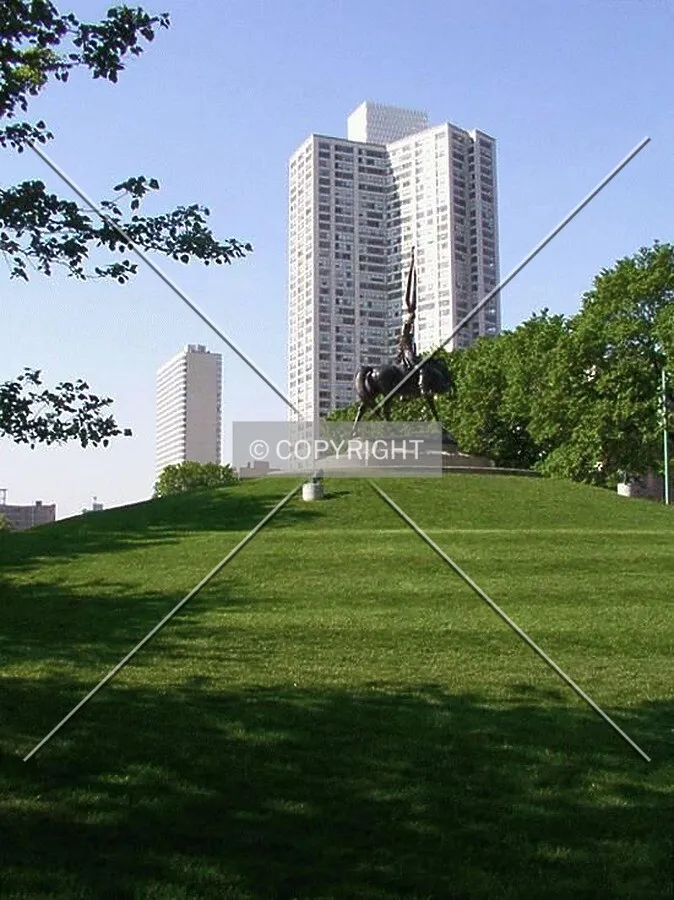 View from the north over the Logan Monument