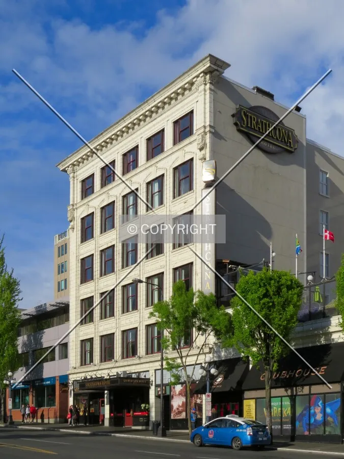 View to the northeast across Douglas Street