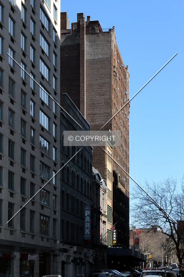 View from the northwest at 77th Street and Broadway