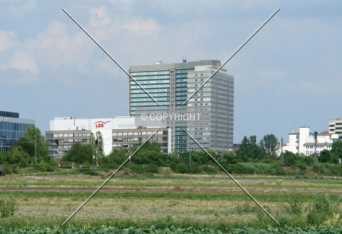 High-rise buildings at the Kaiserlei Kreisel in Offenbach