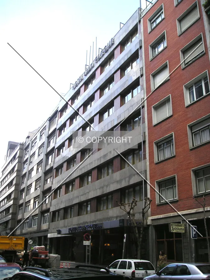 View of the low-rise building