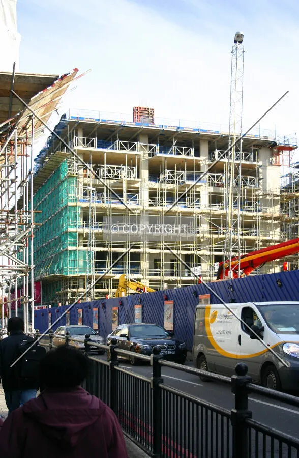 View east from Dalston Lane