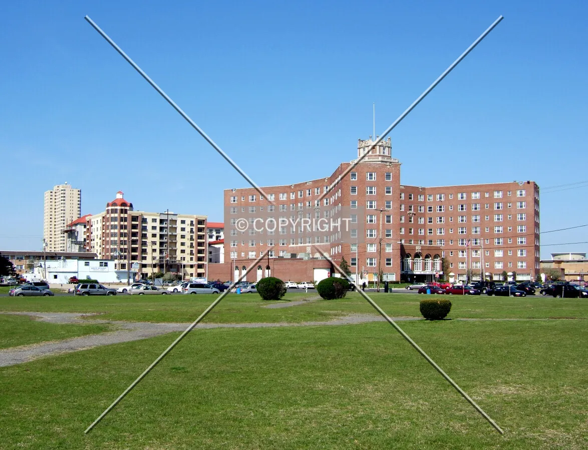 View northeast from Atlantic Square Park toward Kingsley Street and the Berkeley-Carteret