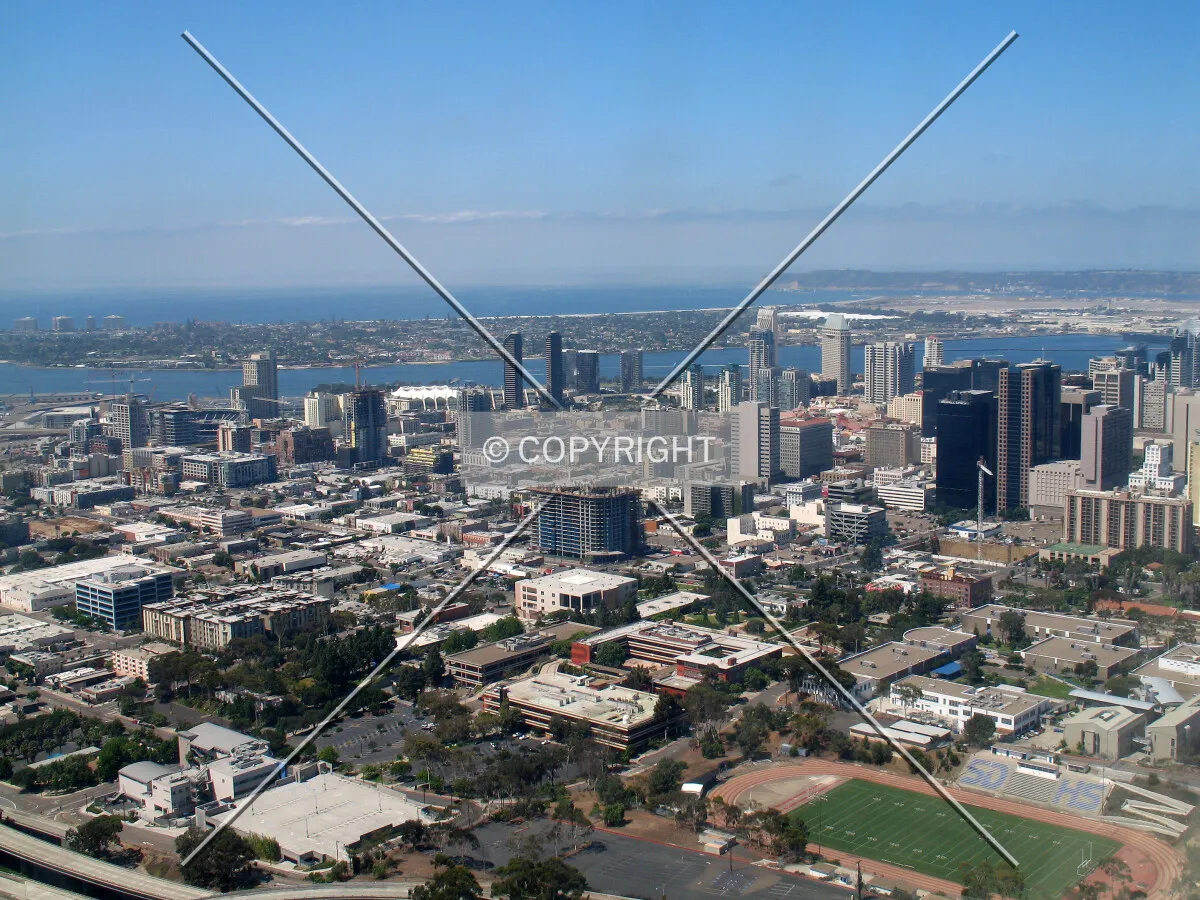 Aerial view from the northeast