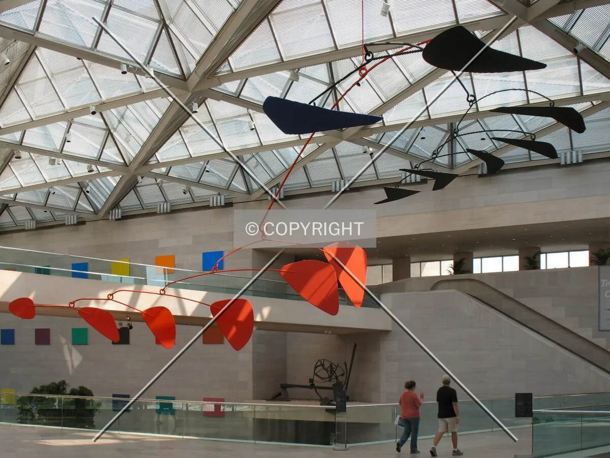 View to the southeast across the mezzanine