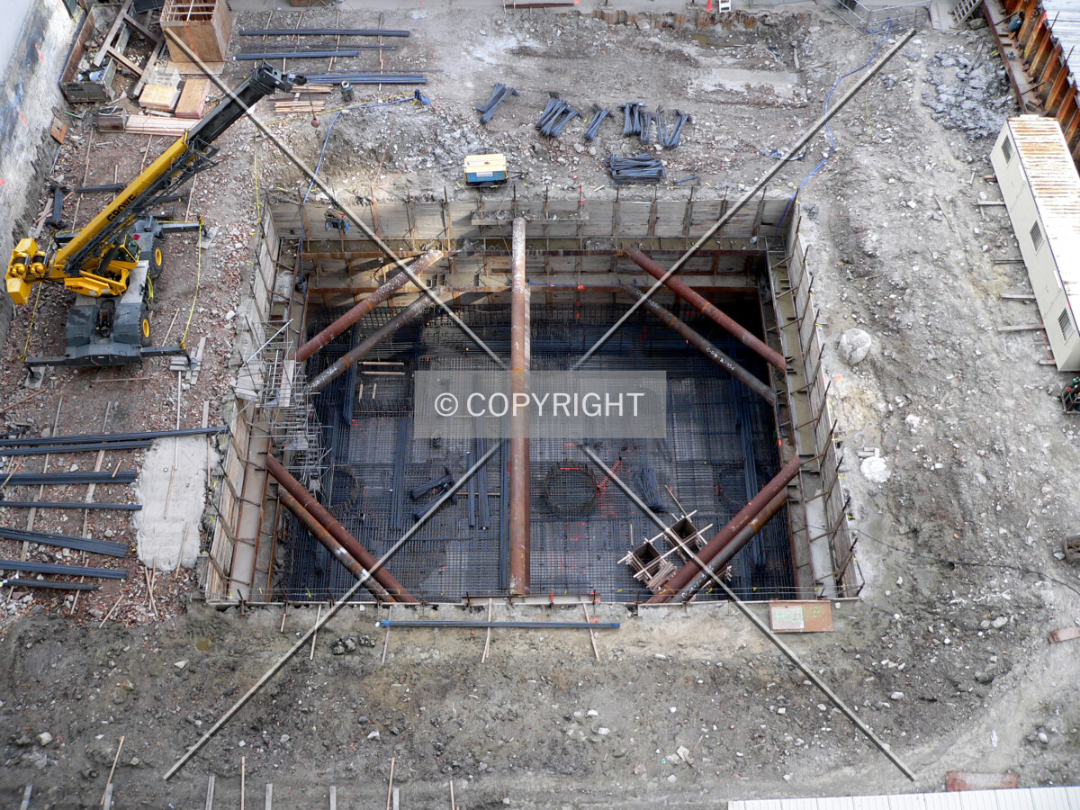 View of the site from the 10th floor of the Transportation Building
