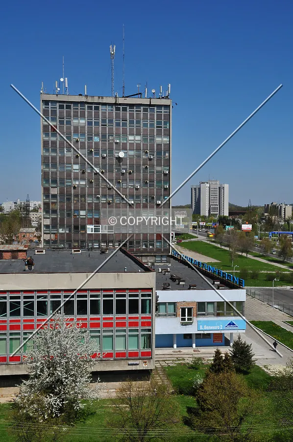 Elevated view from the south
