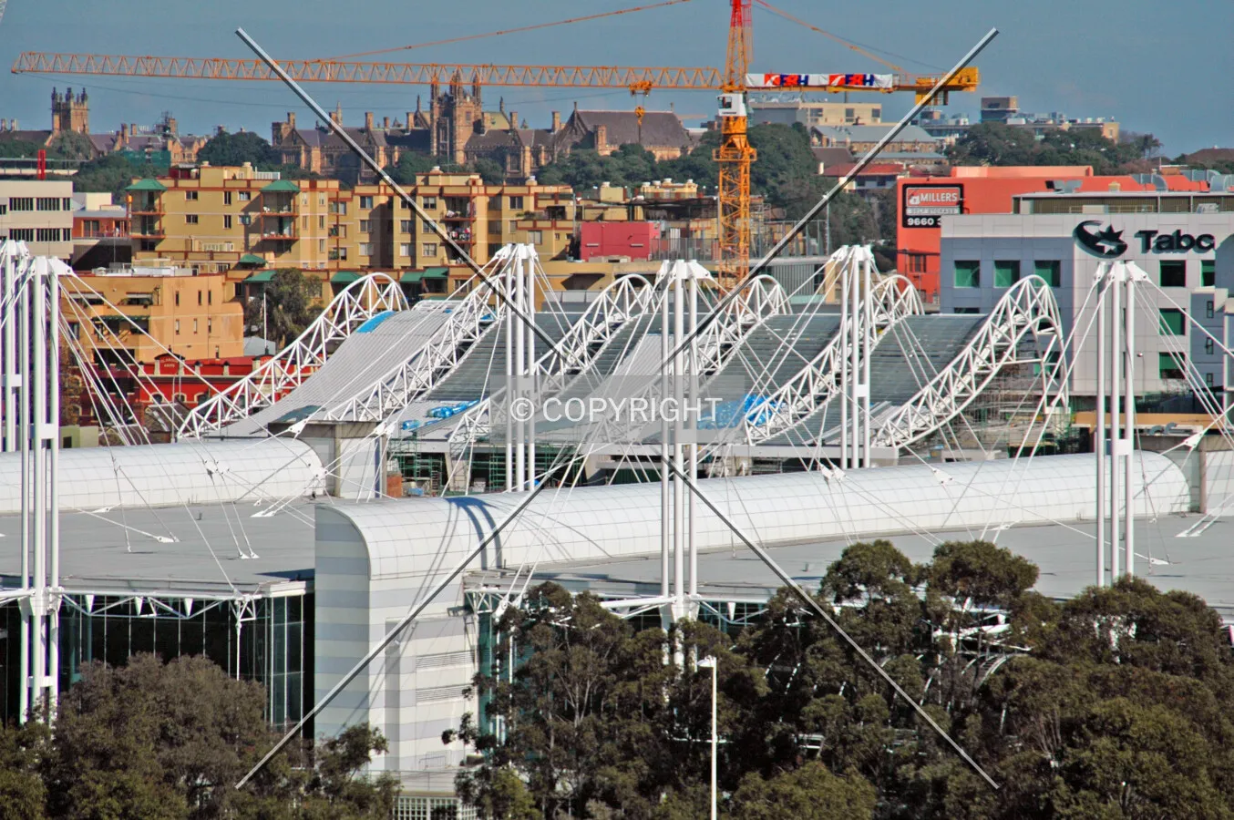 Elevated view from the city centre