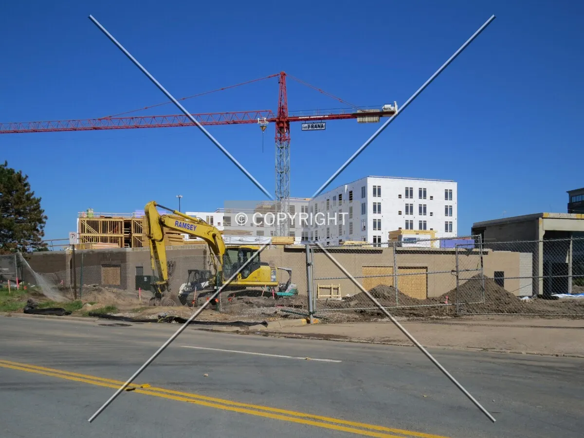 View to the north across American Boulevard