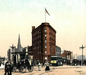 Vintage view from the southwest
