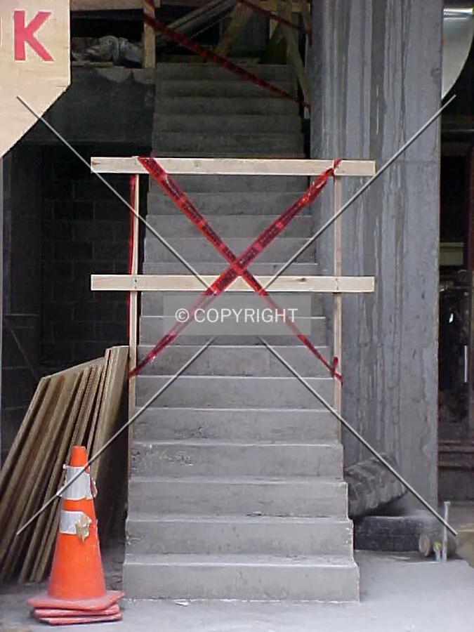 Looking into the main level on the south side of the building