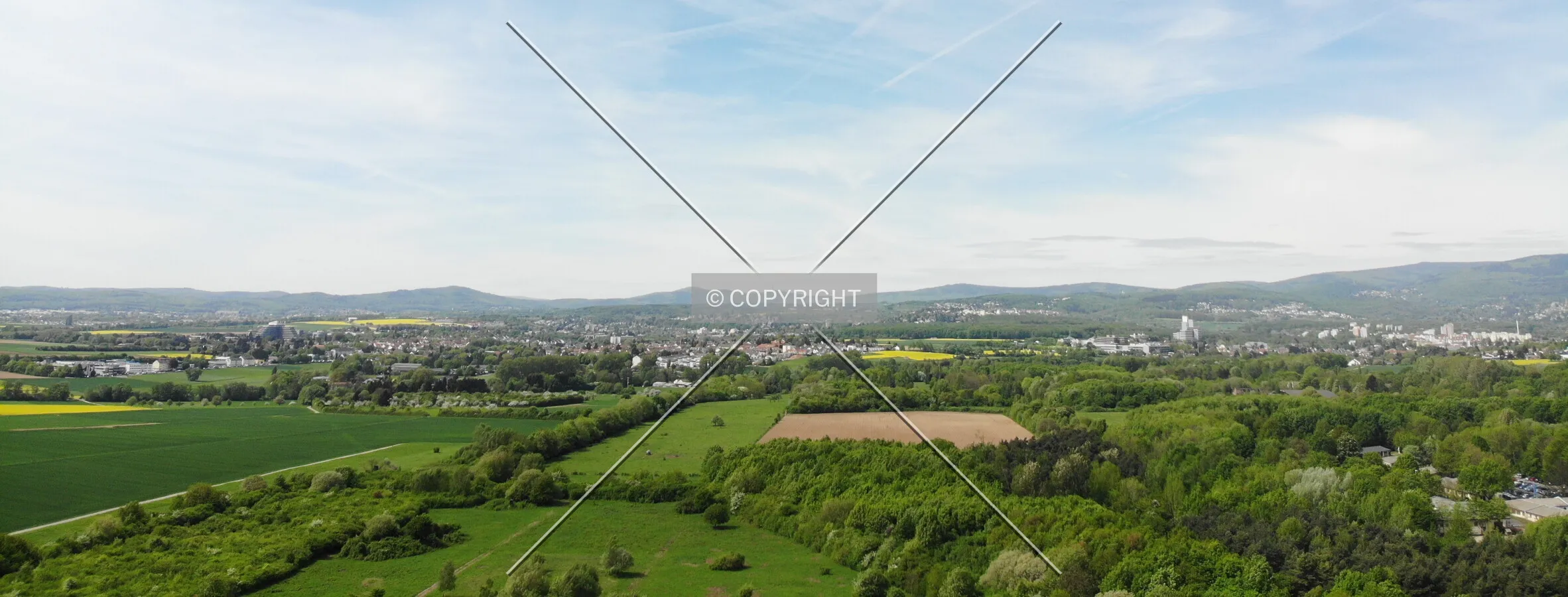 Landscape around Eschborn, Germany