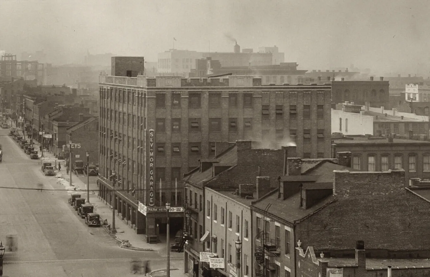Vintage view from the southeast