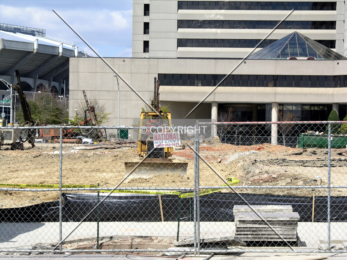Looking west across South Tryon Street