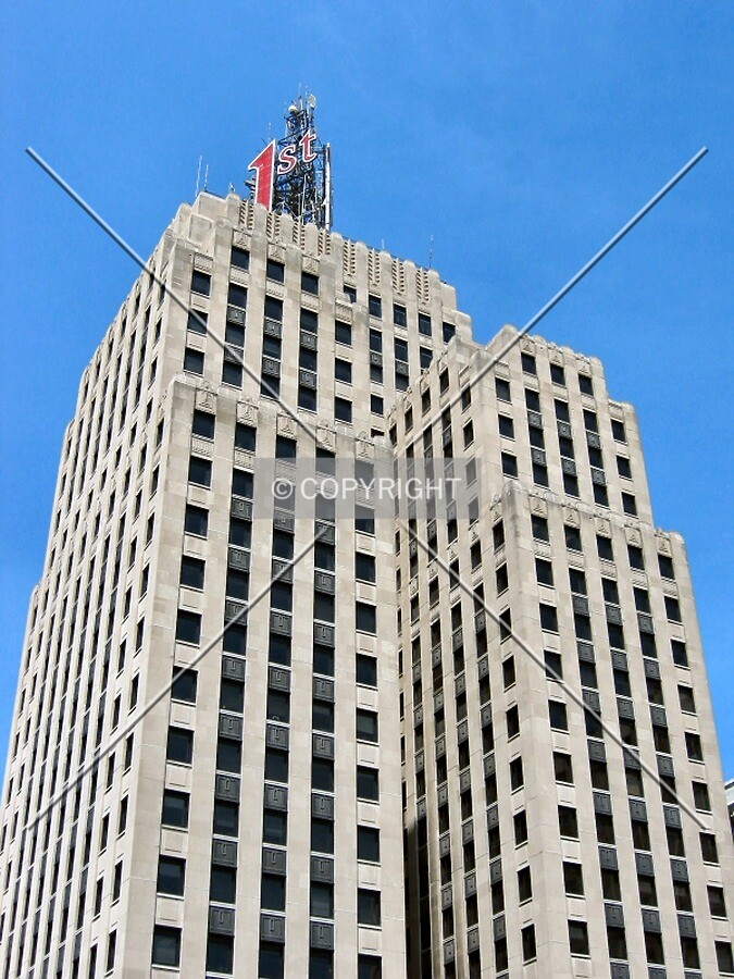 Looking up from atop the Capital City Plaza Ramp