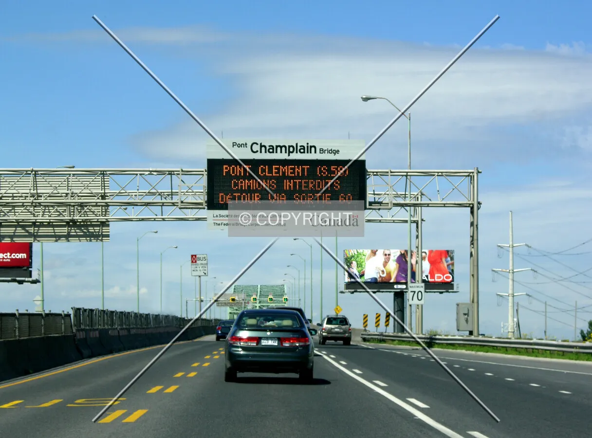 Signage on the eastern approach