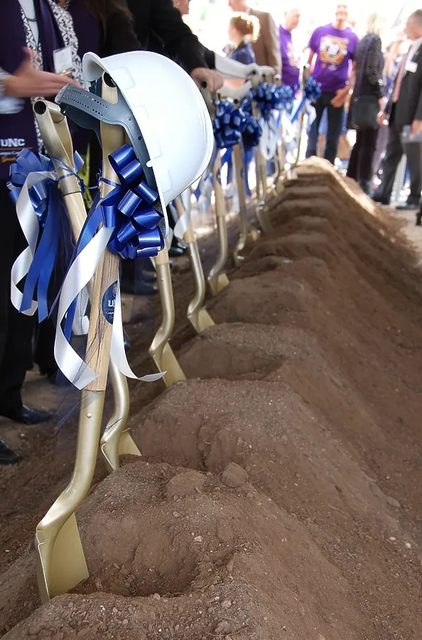 Shovels in the dirt