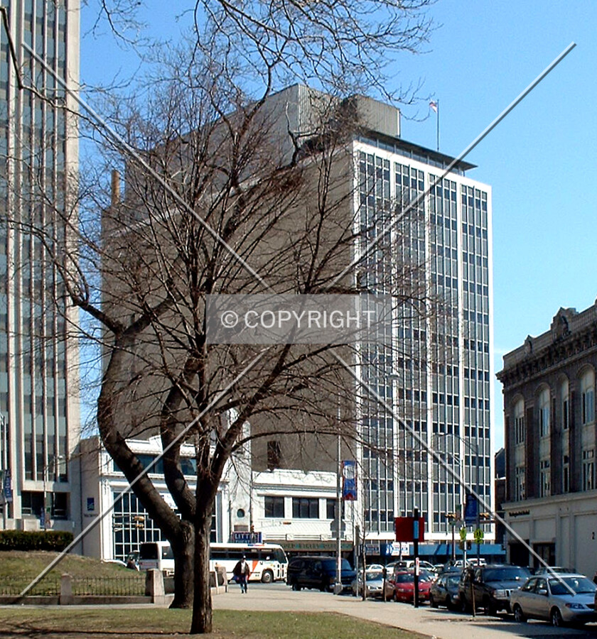 View from the northwest along Washington Place before renovation