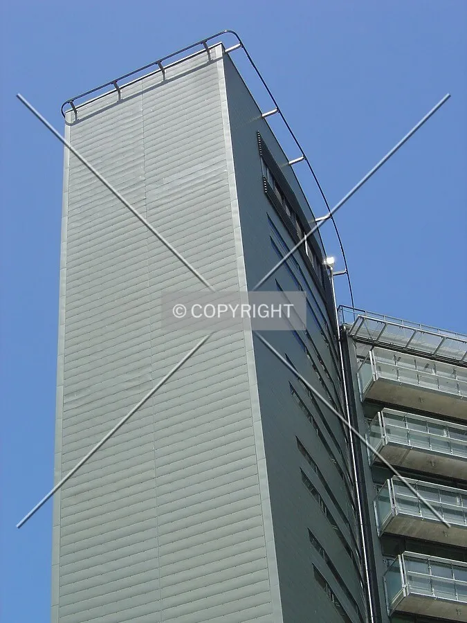 Looking up from the south