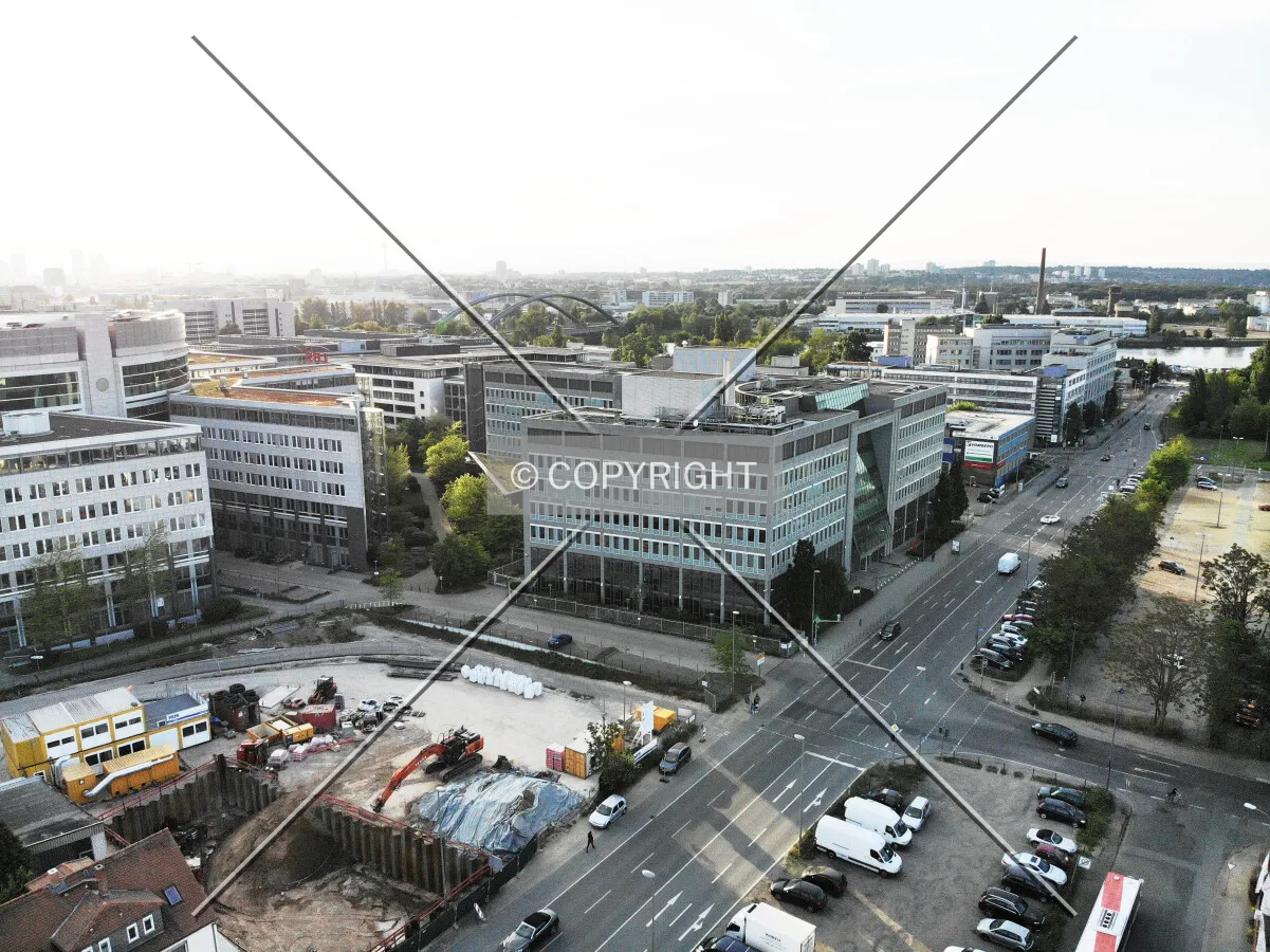 Looking over Offenbach Kaiserlei