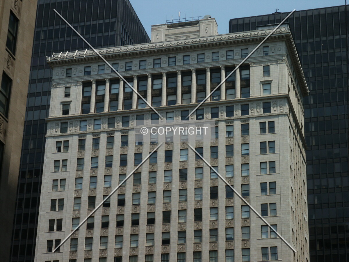 Top of the building from the west