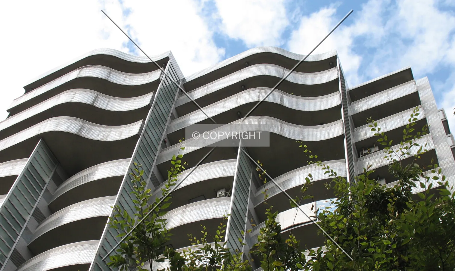 Looking up from the southeast