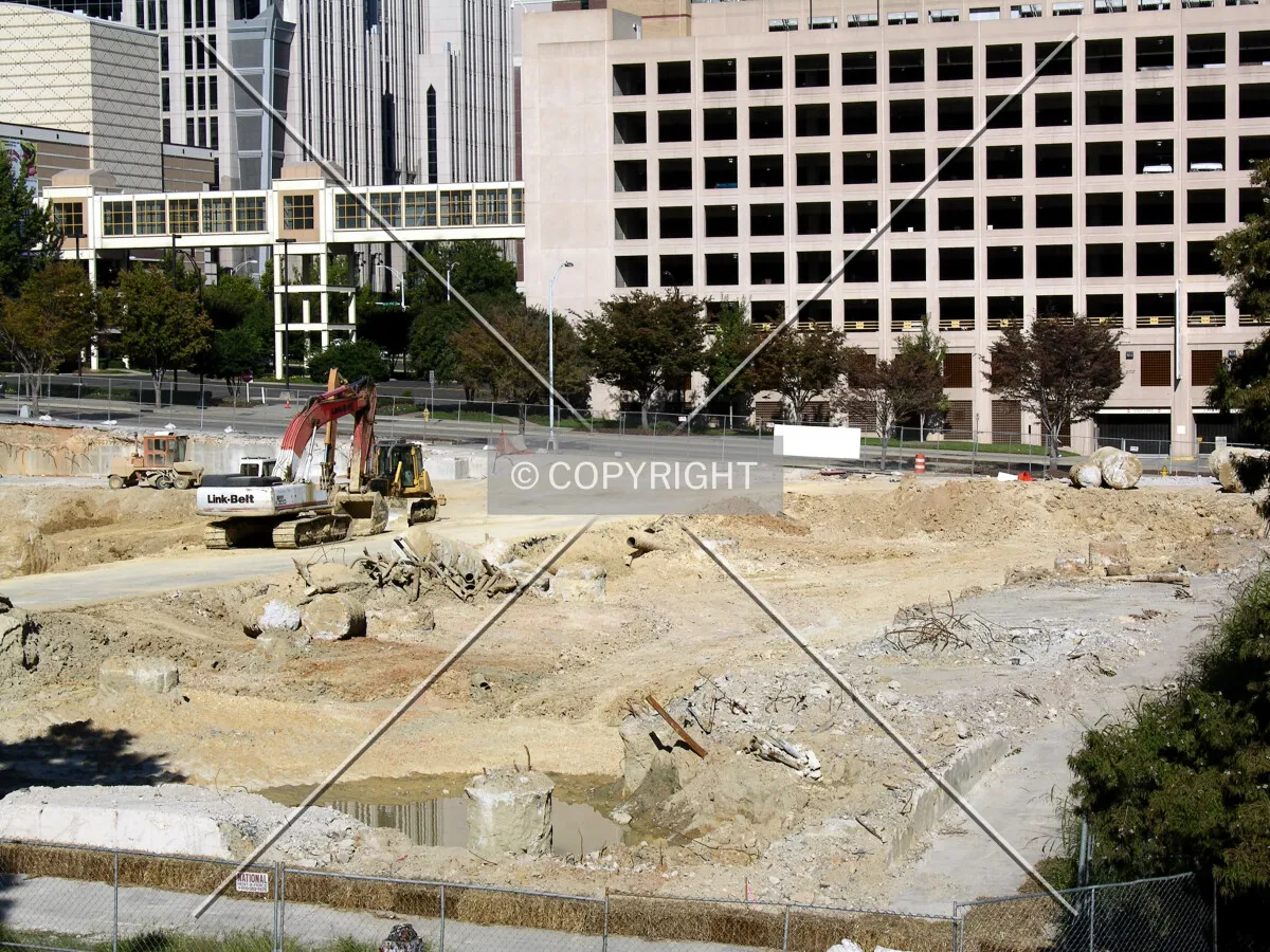 Site prep from the south