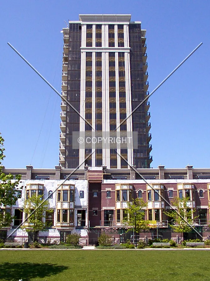 South façade from Webster Park