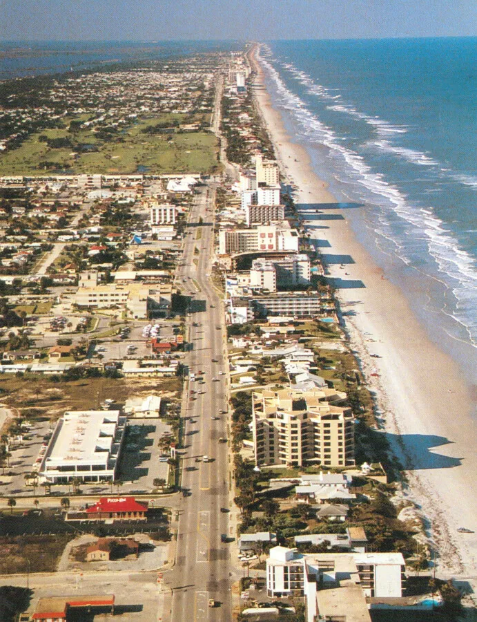 Aerial view of Ormond Beach, Florida