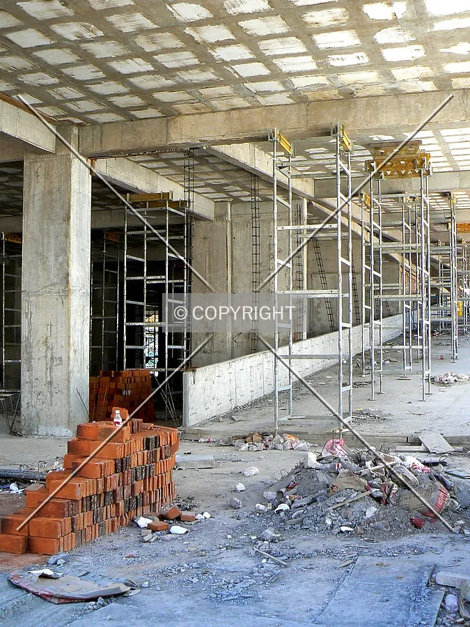 Car park entrance as seen from the north