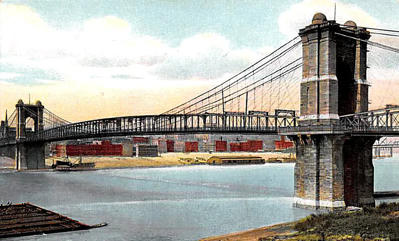 Vintage view from the southwest